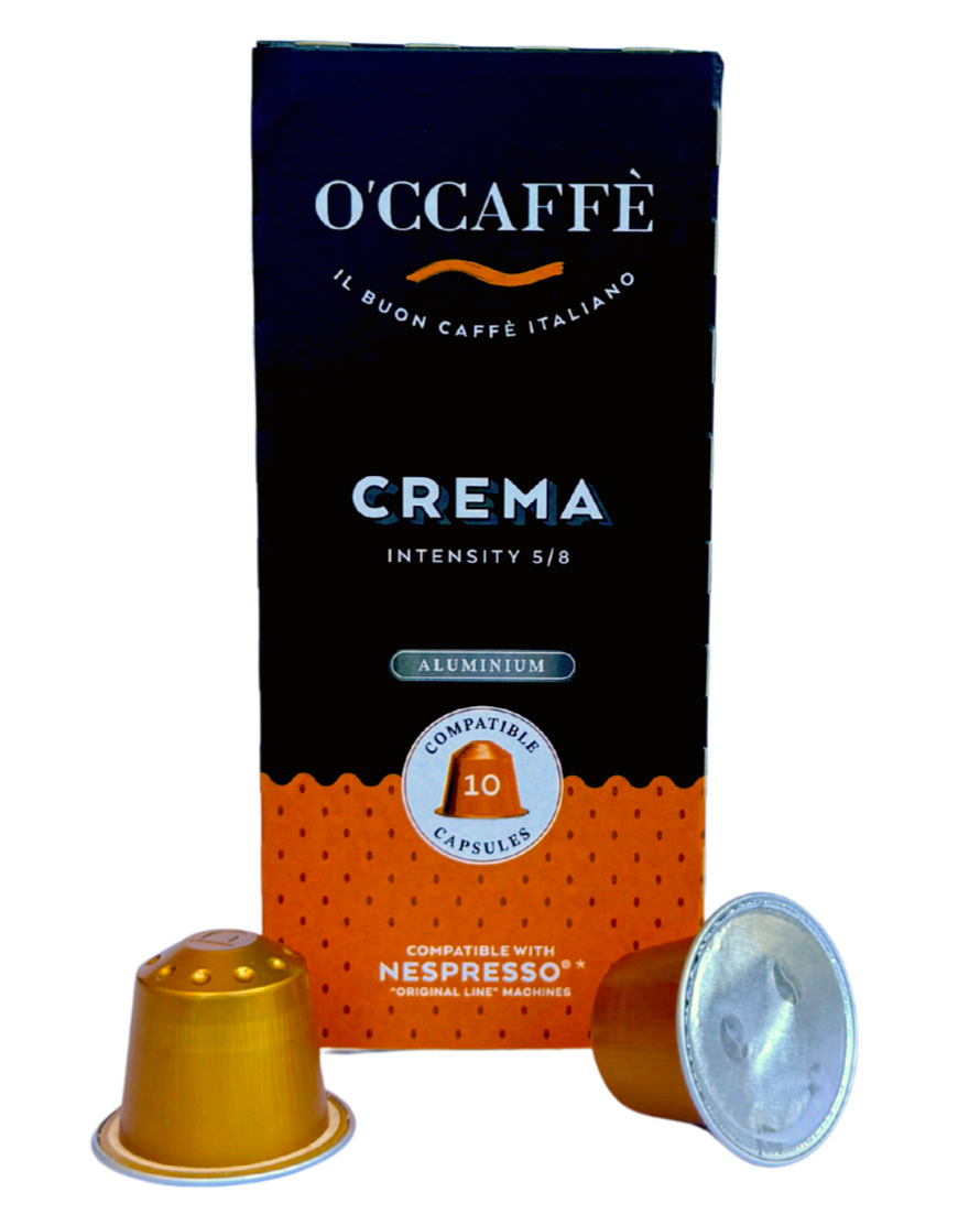 O'ccaffè Nespresso Crema – 100 Kapseln vollmundiger Espresso